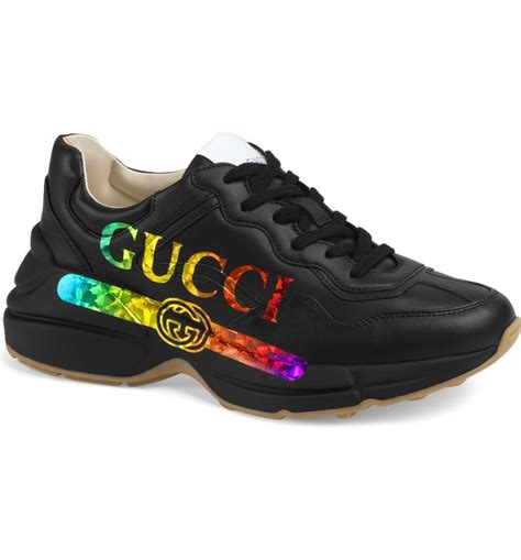 gucci shoes women rainbow|gucci rhyton sneaker sale.